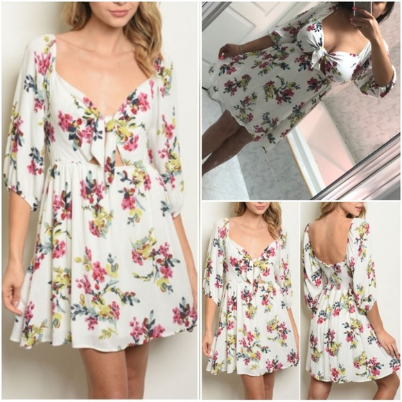 Trend Setter Diva Boutique Dresses & Skirts - GIRLY & FLIRTY SWEETHEART TIE FRONT DRESS